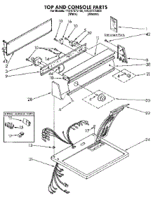 Top And Console parts for Sears Dryer 11097375800 from AppliancePartsPros.com