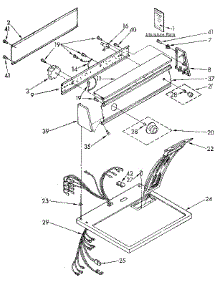 Top And Console parts for Kenmore Dryer 110.97428100 (11097428100, 110 97428100) from AppliancePartsPros.com