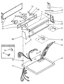 Top And Console parts for Kenmore Dryer 110.97468100 (11097468100, 110 97468100) from AppliancePartsPros.com