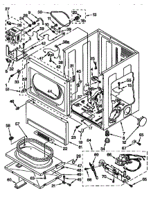 Lower Cabinet And Front Panel Part parts for Kenmore Dryer 110.97502800 (11097502800, 110 97502800) from AppliancePartsPros.com