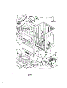 Lower Cabinet / Front Panel parts for Kenmore Dryer 110.97502820 (11097502820, 110 97502820) from AppliancePartsPros.com