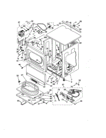 Upper Cabinet / Front Panel parts for Kenmore Dryer 110.97502820 (11097502820, 110 97502820) from AppliancePartsPros.com