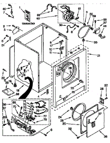 Cabinet Parts parts for Kenmore Dryer 110.97511100 (11097511100, 110 97511100) from AppliancePartsPros.com