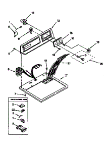 Top And Console parts for Sears Dryer 11097511110 from AppliancePartsPros.com