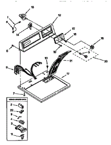 Top And Console parts for Kenmore Dryer 110.97511120 (11097511120, 110 97511120) from AppliancePartsPros.com