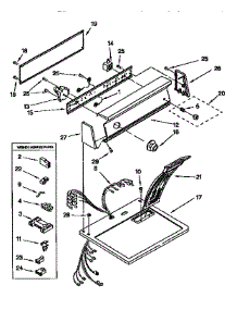 Top And Console parts for Kenmore Dryer 110.97530100 (11097530100, 110 97530100) from AppliancePartsPros.com
