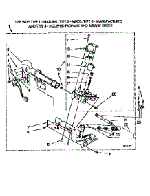 Burner Assembly 3401771 parts for Kenmore Dryer 110.97530110 (11097530110, 110 97530110) from AppliancePartsPros.com