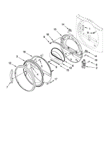 Door Parts, Optional Parts (Not Included) parts for Kenmore Dryer 110.97531700 (11097531700, 110 97531700) from AppliancePartsPros.com