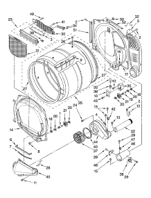 Bulkhead Parts parts for Kenmore Dryer 110.97531701 (11097531701, 110 97531701) from AppliancePartsPros.com