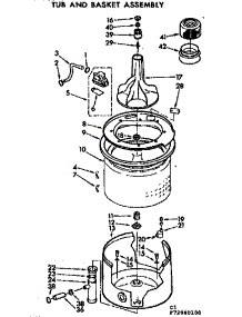 Tub And Basket Assembly parts for Kenmore Washer 110.73980200 (11073980200, 110 73980200) from AppliancePartsPros.com