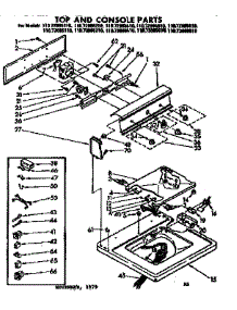 Top And Console Parts parts for Kenmore Washer 110.73985110 (11073985110, 110 73985110) from AppliancePartsPros.com