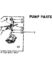 Pump Parts parts for Kenmore Washer 110.73985110 (11073985110, 110 73985110) from AppliancePartsPros.com
