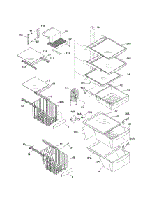 Shelves parts for Kenmore Refrigerator 253.56279409 (25356279409, 253 56279409) from AppliancePartsPros.com