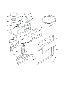 Ice And Water Dispenser parts for Kenmore Refrigerator 253.56289404 (25356289404, 253 56289404) from AppliancePartsPros.com