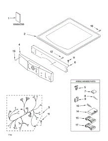 Top And Console Parts parts for Kenmore Dryer 110.82824103 (11082824103, 110 82824103) from AppliancePartsPros.com