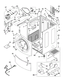 Cabinet Parts parts for Kenmore Dryer 110.82826103 (11082826103, 110 82826103) from AppliancePartsPros.com