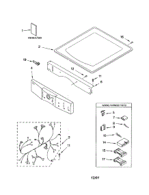 Top And Console parts for Kenmore Dryer 110.82832100 (11082832100, 110 82832100) from AppliancePartsPros.com