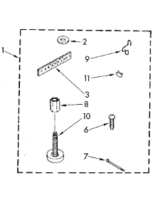 Miscellaneous parts for Kenmore Washer 110.82870020 (11082870020, 110 82870020) from AppliancePartsPros.com