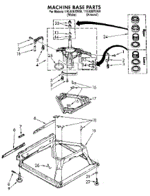 Machine Base parts for Kenmore Washer 110.82870030 (11082870030, 110 82870030) from AppliancePartsPros.com