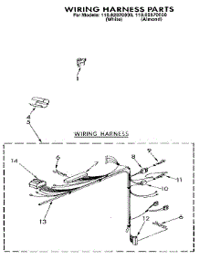 Wiring Harness parts for Kenmore Washer 110.82870030 (11082870030, 110 82870030) from AppliancePartsPros.com