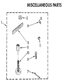 Miscellaneous parts for Kenmore Washer 110.82870130 (11082870130, 110 82870130) from AppliancePartsPros.com