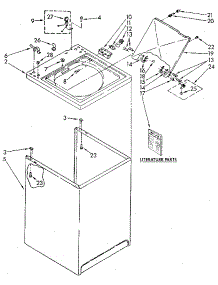 Top And Cabinet parts for Kenmore Washer 110.82870320 (11082870320, 110 82870320) from AppliancePartsPros.com