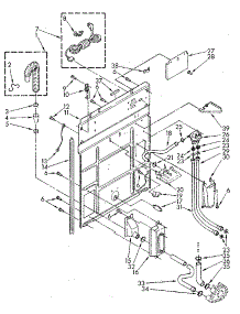 Rear Panel Parts parts for Kenmore Washer 110.82870600 (11082870600, 110 82870600) from AppliancePartsPros.com