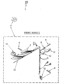 Wiring Harness parts for Kenmore Washer 110.82870610 (11082870610, 110 82870610) from AppliancePartsPros.com