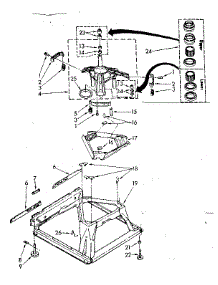 Machine Base Parts parts for Kenmore Washer 110.82870700 (11082870700, 110 82870700) from AppliancePartsPros.com