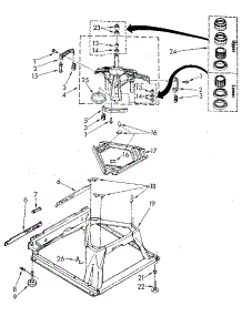 Machine Base parts for Kenmore Washer 110.82870720 (11082870720, 110 82870720) from AppliancePartsPros.com