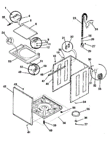 Washer-Cabinet, Top Panel, Base parts for Kenmore Washer Dryer Combo 417.99463820 (41799463820, 417 99463820) from AppliancePartsPros.com