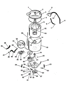 Washer-Tubs, Hoses, Motor parts for Kenmore Washer Dryer Combo 417.99463820 (41799463820, 417 99463820) from AppliancePartsPros.com