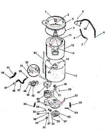Washer-Tubs, Hoses, Motor parts for Kenmore Washer Dryer Combo 417.99464120 (41799464120, 417 99464120) from AppliancePartsPros.com