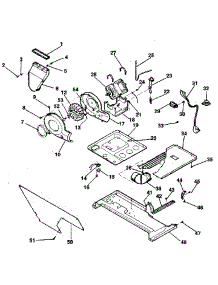 Dryer-Motor, Blower, Belt parts for Kenmore Washer Dryer Combo 417.99464800 (41799464800, 417 99464800) from AppliancePartsPros.com