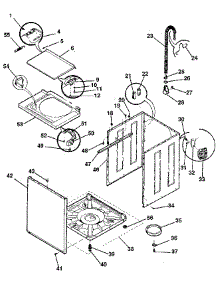 Washer-Cabinet, Top Panel, Base parts for Kenmore Washer Dryer Combo 417.99464820 (41799464820, 417 99464820) from AppliancePartsPros.com