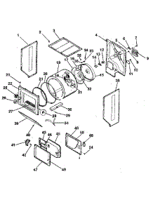 Dryer-Cabinet, Drum, Heater parts for Kenmore Washer Dryer Combo 417.99464820 (41799464820, 417 99464820) from AppliancePartsPros.com