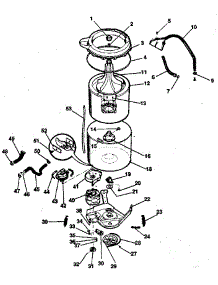 Washer-Tubs, Hoses, Motor parts for Kenmore Washer Dryer Combo 417.99465800 (41799465800, 417 99465800) from AppliancePartsPros.com