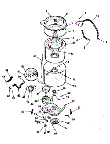 Washer-Tubs, Hoses, Motor parts for Kenmore Washer Dryer Combo 417.99465820 (41799465820, 417 99465820) from AppliancePartsPros.com