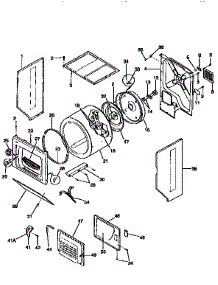 Drum parts for Kenmore Washer Dryer Combo 417.99570110 (41799570110, 417 99570110) from AppliancePartsPros.com