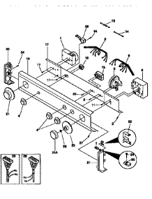 Control Panel parts for Kenmore Washer Dryer Combo 417.99570130 (41799570130, 417 99570130) from AppliancePartsPros.com