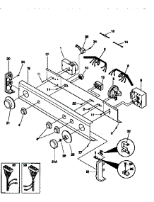 Control Panel parts for Kenmore Washer Dryer Combo 417.99570140 (41799570140, 417 99570140) from AppliancePartsPros.com
