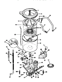 Tub, Basket, And Agitator parts for Kenmore Washer Dryer Combo 417.99570150 (41799570150, 417 99570150) from AppliancePartsPros.com