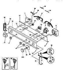 Control Panel parts for Kenmore Washer Dryer Combo 417.99570150 (41799570150, 417 99570150) from AppliancePartsPros.com