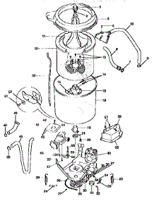 Tub Assembly parts for Kenmore Washer Dryer Combo 417.99570800 (41799570800, 417 99570800) from AppliancePartsPros.com