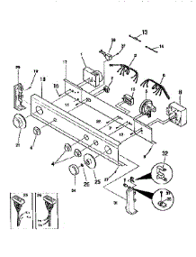 Control Panel parts for Kenmore Washer Dryer Combo 417.99570800 (41799570800, 417 99570800) from AppliancePartsPros.com