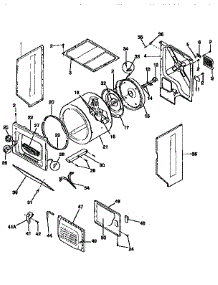 Drum parts for Kenmore Washer Dryer Combo 417.99570810 (41799570810, 417 99570810) from AppliancePartsPros.com