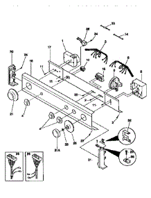 Control Panel parts for Kenmore Washer Dryer Combo 417.99570810 (41799570810, 417 99570810) from AppliancePartsPros.com