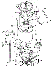 Inner And Outer Tub parts for Kenmore Washer Dryer Combo 417.99576100 (41799576100, 417 99576100) from AppliancePartsPros.com