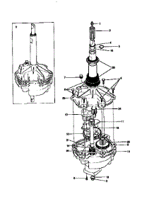 Gearcase / Transmission parts for Kenmore Washer Dryer Combo 417.99576110 (41799576110, 417 99576110) from AppliancePartsPros.com