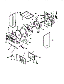 Drum parts for Kenmore Washer Dryer Combo 417.99576110 (41799576110, 417 99576110) from AppliancePartsPros.com